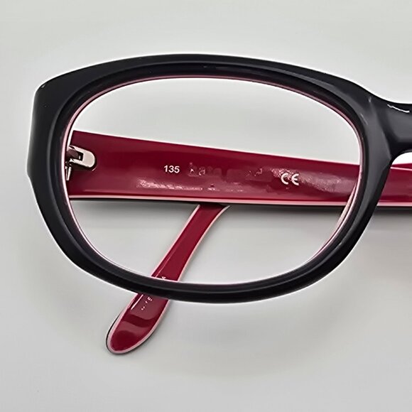 Kate Spade New York Bri DC8 XO Gloss Black on Red Cat Eye Sunglasses Frame 54mm - Picture 14 of 14